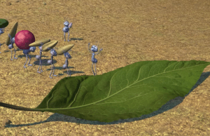 photo of a scene from A Bug's Life the Pixar movie
